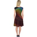 Liquid Rainbow, Abstract Wave Of Cosmic Energy  Capsleeve Midi Dress View2