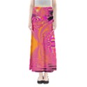 Magenta Boardwalk Carnival, Abstract Ocean Shimmer Maxi Skirts View1