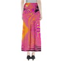 Magenta Boardwalk Carnival, Abstract Ocean Shimmer Maxi Skirts View2