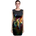 Northern Lights, Abstract Rainbow Aurora Classic Sleeveless Midi Dress View1