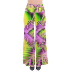 Raspberry Lime Mystical Magical Lake, Abstract  Pants by DianeClancy