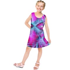 Ruby Red Crystal Palace, Abstract Jewels Kids  Tunic Dress by DianeClancy