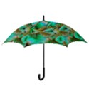 Spring Leaves, Abstract Crystal Flower Garden Hook Handle Umbrellas (Medium) View3