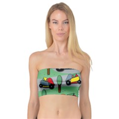 Toy Car Pattern Bandeau Top by Valentinaart