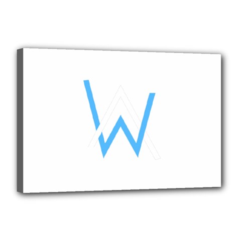 Alan Walker  Logo Canvas 18  X 12  by bhazkaragriz