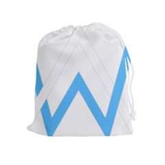 Alan Walker  Logo Drawstring Pouches (extra Large) by bhazkaragriz