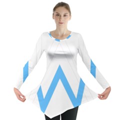 Alan Walker  Logo Long Sleeve Tunic  by bhazkaragriz