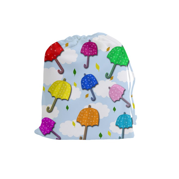 Umbrellas  Drawstring Pouches (Large) 