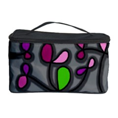 Floral Pattern Cosmetic Storage Case by Valentinaart