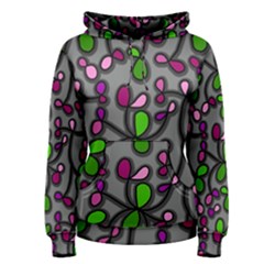 Floral Pattern Women s Pullover Hoodie by Valentinaart