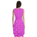 Pink Snowflakes Spinning In Winter Sleeveless Chiffon Dress   View2