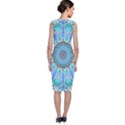 Sapphire Ice Flame, Light Bright Crystal Wheel Classic Sleeveless Midi Dress View2