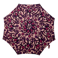 Pink And Purple Pattern Hook Handle Umbrellas (large) by Valentinaart