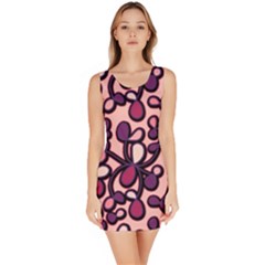 Pink And Purple Pattern Sleeveless Bodycon Dress by Valentinaart