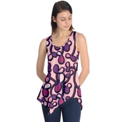 Pink And Purple Pattern Sleeveless Tunic by Valentinaart