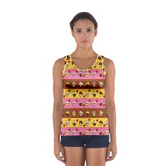 Cupcakes Pattern Women s Sport Tank Top  by Valentinaart