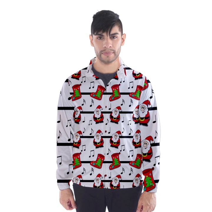 Xmas song pattern Wind Breaker (Men)