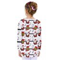 Xmas song pattern Kids  Long Sleeve Tee View2