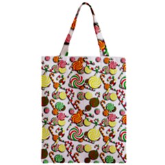 Xmas Candy Pattern Zipper Classic Tote Bag by Valentinaart