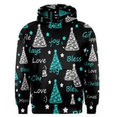 New Year Pattern - Cyan Men s Pullover Hoodie by Valentinaart