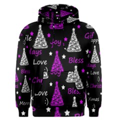 New Year Pattern - Purple Men s Pullover Hoodie by Valentinaart