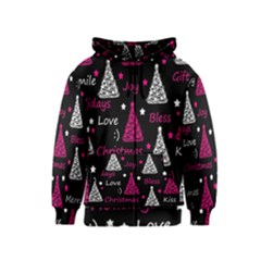 New Year Pattern - Magenta Kids  Zipper Hoodie by Valentinaart