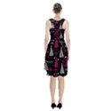 New Year pattern - magenta Racerback Midi Dress View2