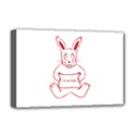 Cute Rabbit With I M So Cute Text Banner Deluxe Canvas 18  x 12   View1