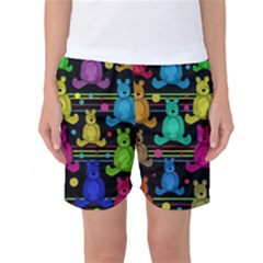 Teddy Bear 2 Women s Basketball Shorts by Valentinaart