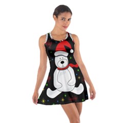 Polar Bear - Xmas Design Cotton Racerback Dress by Valentinaart