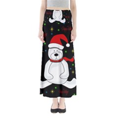 Polar Bear - Xmas Design Maxi Skirts by Valentinaart