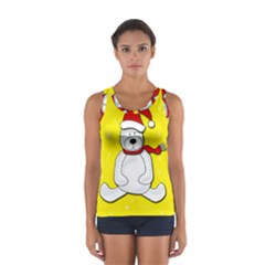 Polar Bear - Yellow Women s Sport Tank Top 