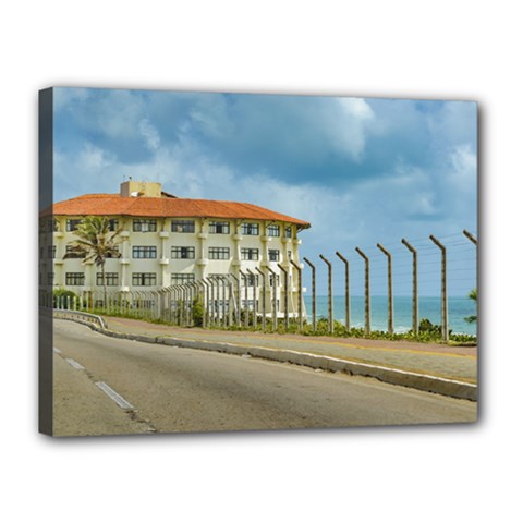 Eclectic Style Building Natal Brazil Canvas 16  X 12  by dflcprints