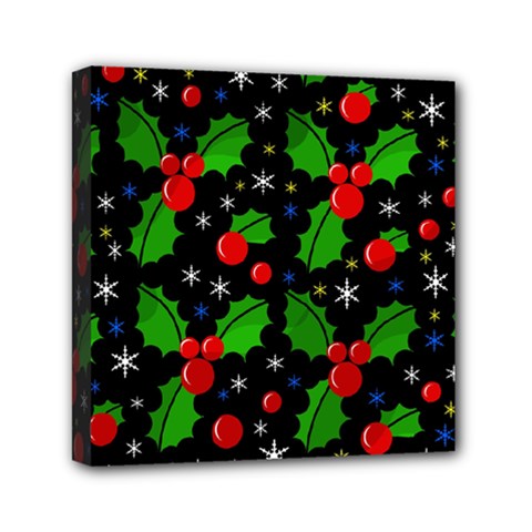 Xmas Magical Pattern Mini Canvas 6  X 6  by Valentinaart