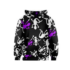 Purple Lizard  Kids  Pullover Hoodie