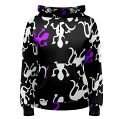 Purple Lizard  Women s Pullover Hoodie