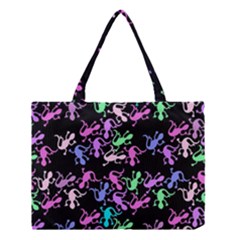 Purple Lizards Pattern Medium Tote Bag by Valentinaart