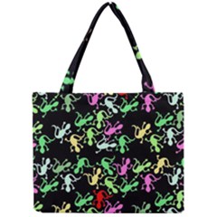 Playful Lizards Pattern Mini Tote Bag by Valentinaart