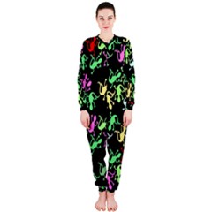 Playful Lizards Pattern Onepiece Jumpsuit (ladies) 