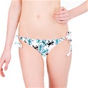 Lizards pattern - blue Bikini Bottom View1