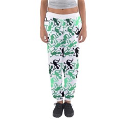 Lizards Pattern - Green Women s Jogger Sweatpants by Valentinaart