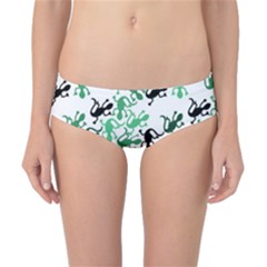 Lizards Pattern - Green Classic Bikini Bottoms by Valentinaart