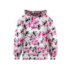 Lizards Pattern - Magenta Kids  Pullover Hoodie by Valentinaart