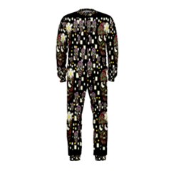 Floral Skulls With Sugar On Onepiece Jumpsuit (kids) by pepitasart