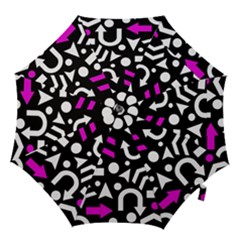 Right Direction - Magenta Hook Handle Umbrellas (large) by Valentinaart