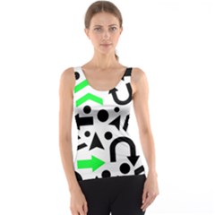 Green Right Direction  Tank Top by Valentinaart