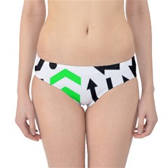 Green Right Direction  Hipster Bikini Bottoms by Valentinaart