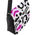 Magenta right direction Flap Messenger Bag (L)  View2