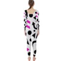 Magenta right direction Long Sleeve Catsuit View2