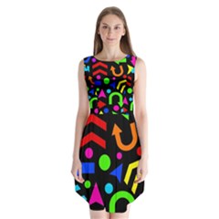 Right Direction - Colorful Sleeveless Chiffon Dress   by Valentinaart